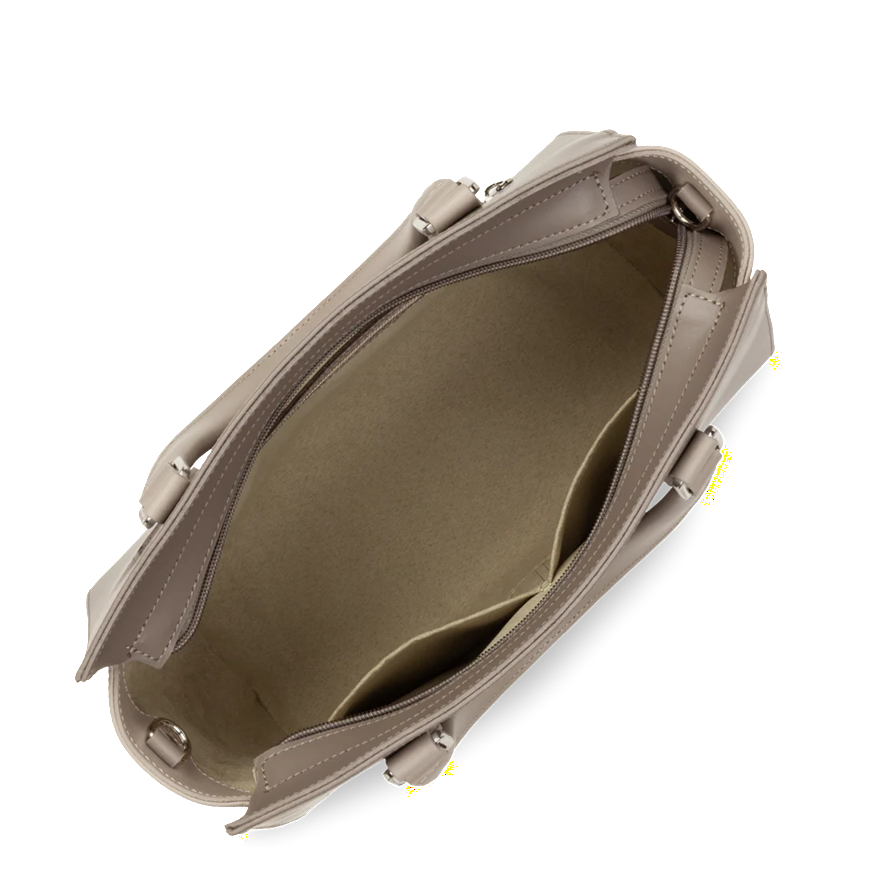 SAC A MAIN LANCASTER SMOOTH TAUPE GALET 437-03 TAUPE_GALE www.solene-maroquinerie.fr 4