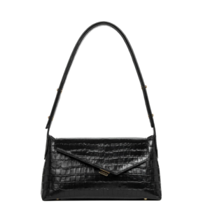 SAC A MAIN LANCASTER X ZOÉ ANNA 480-012 NOIR_CROC www.solene-maroquinerie.fr