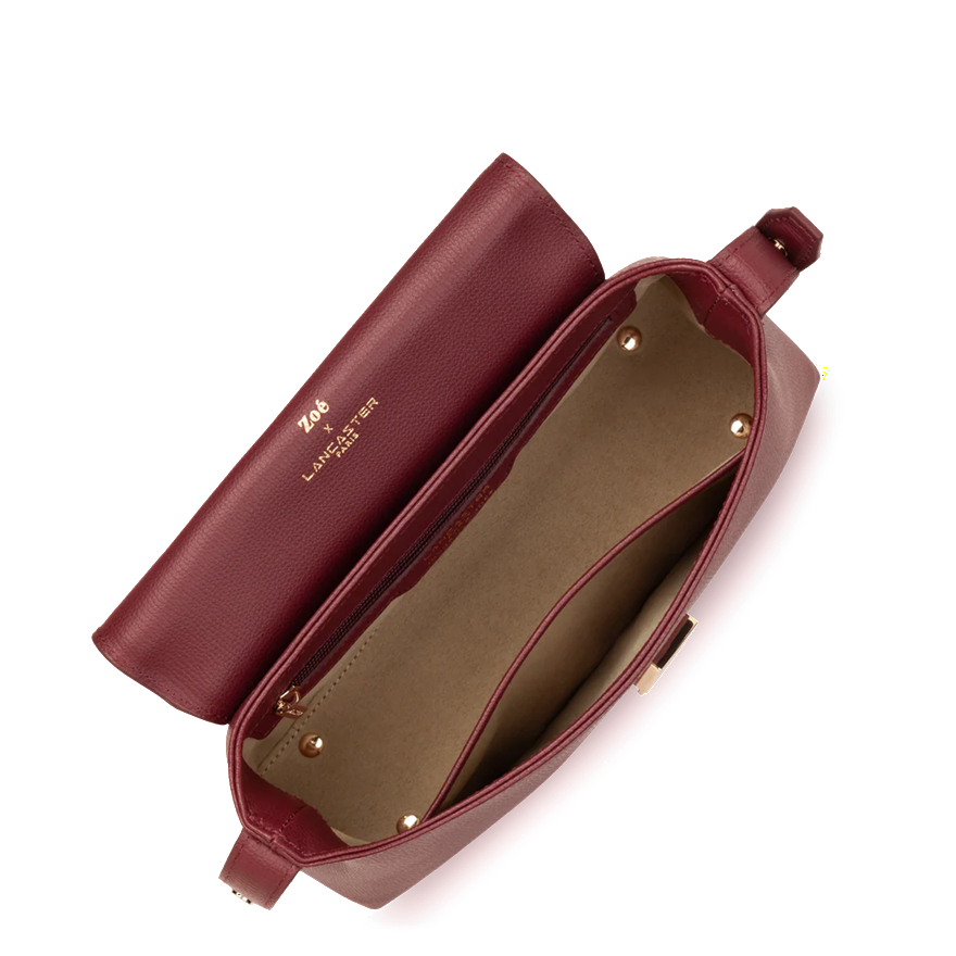 SAC A MAIN LANCASTER X ZOÉ MARIE 480-012 BORDEAUX www.solene-maroquinerie.fr 5