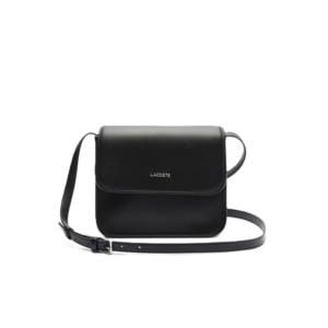 SAC A RABAT LACOSTE ELEGANCE NOIR NF5148EG 000 www.solene-maroquinerie.fr