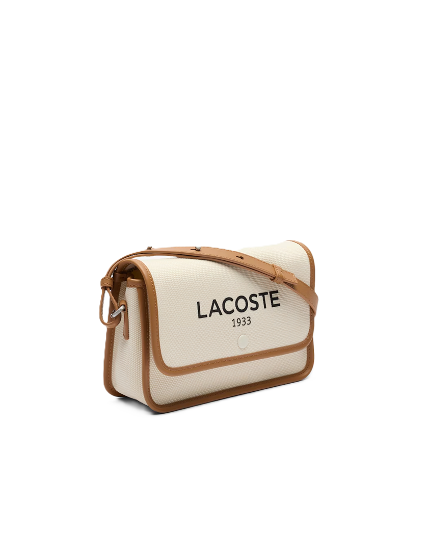 SAC A RABAT LACOSTE HERITAGE CANVAS NATURAL TAN NF4507TD K02 www.solene-maroquinerie.fr 2