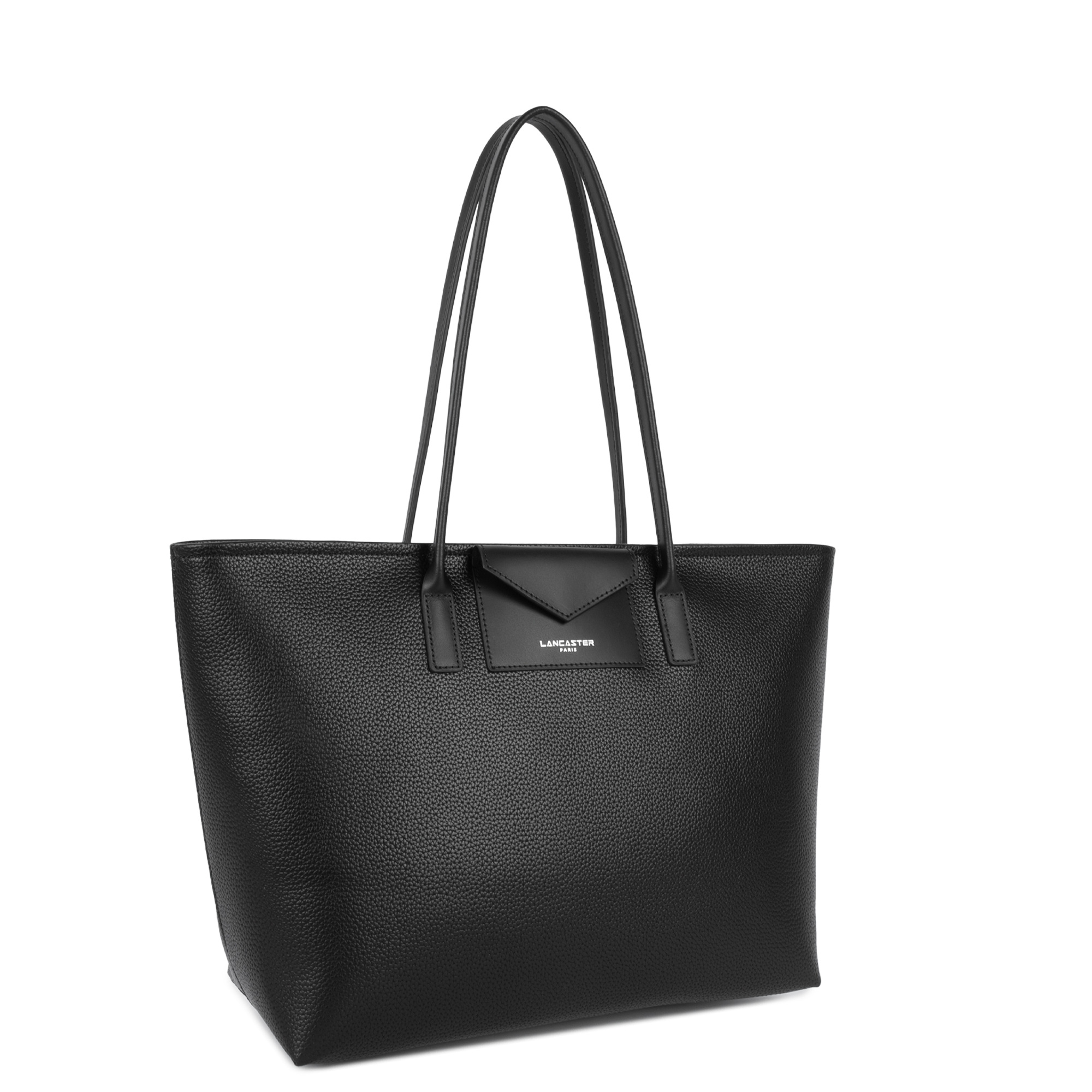 SAC CABAS EPAULE LANCASTER MAYA DOUBLE KBA NOIR 517-103 NOIR www.solene-maroquinerie.fr 2