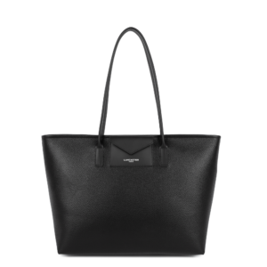 SAC CABAS EPAULE LANCASTER MAYA DOUBLE KBA NOIR 517-103 NOIR www.solene-maroquinerie.fr