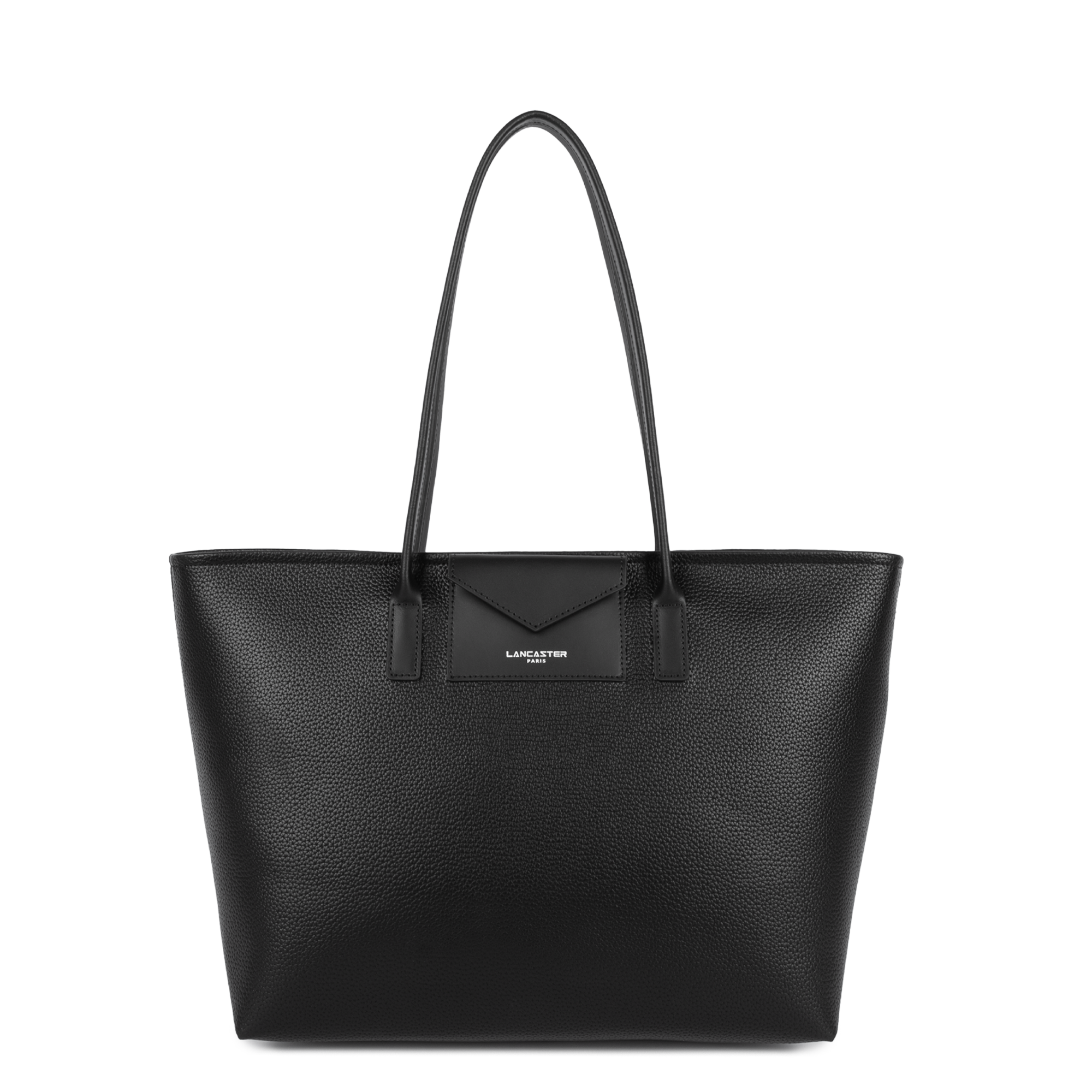 SAC CABAS EPAULE LANCASTER MAYA DOUBLE KBA NOIR 517-103 NOIR www.solene-maroquinerie.fr