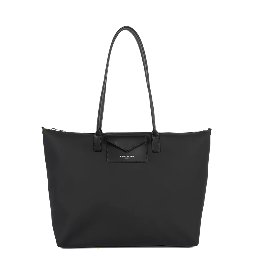 SAC CABAS ÉPAULE LANCASTER STORM KBA NOIR 516-72 NOIR www.solene-maroquinerie.fr
