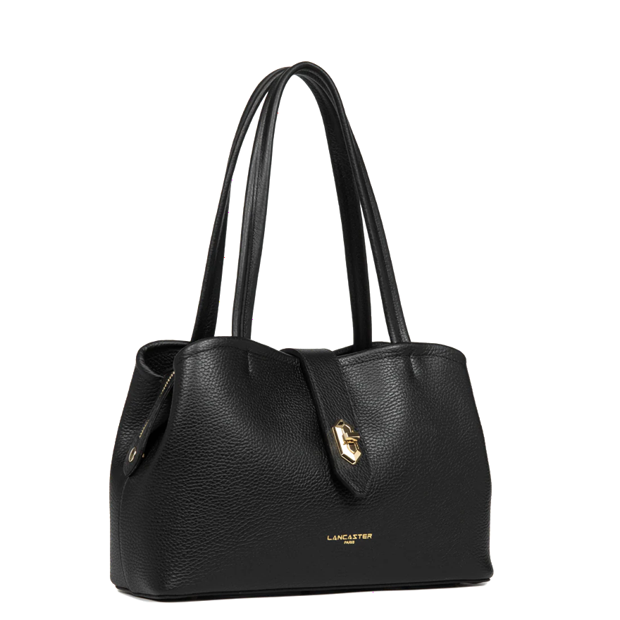 SAC CABAS EPAULE LANCASTER TOP DOUBLE NOIR 470-68-NOIR_IN_NU www.solene-maroquinerie.fr 2