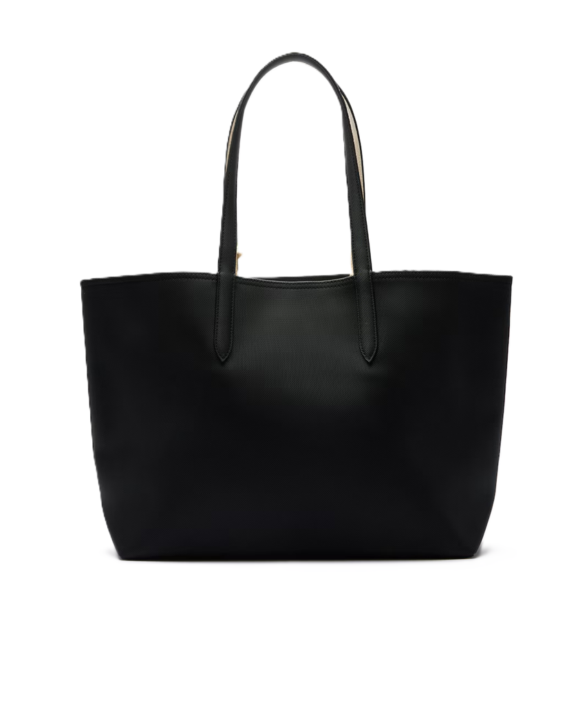 SAC CABAS LACOSTE ANNA REVERSIBLE NOIR FARINE NF2142AA M66 www.solene-maroquinerie.fr 3
