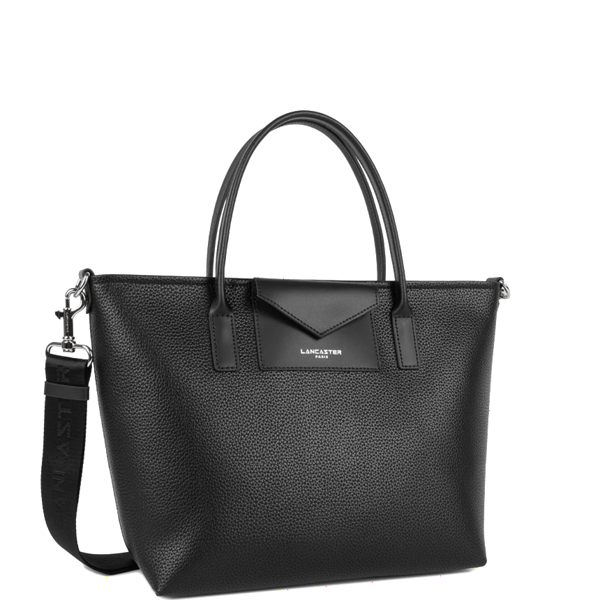 SAC CABAS MAIN LANCASTER MAYA DOUBLE KBA BLEU NOIR 517-102 NOIR www.solene-maroquinerie.fr 2