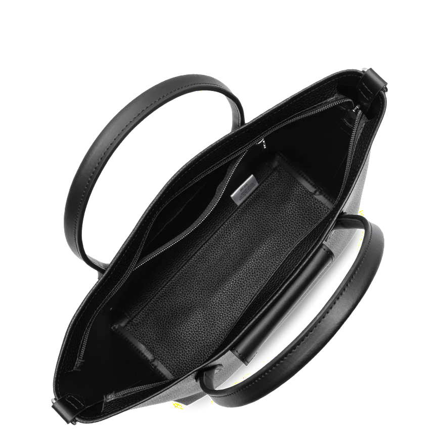 SAC CABAS MAIN LANCASTER MAYA DOUBLE KBA BLEU NOIR 517-102 NOIR www.solene-maroquinerie.fr 4