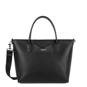 SAC CABAS MAIN LANCASTER MAYA DOUBLE KBA BLEU NOIR 517-102 NOIR www.solene-maroquinerie.fr