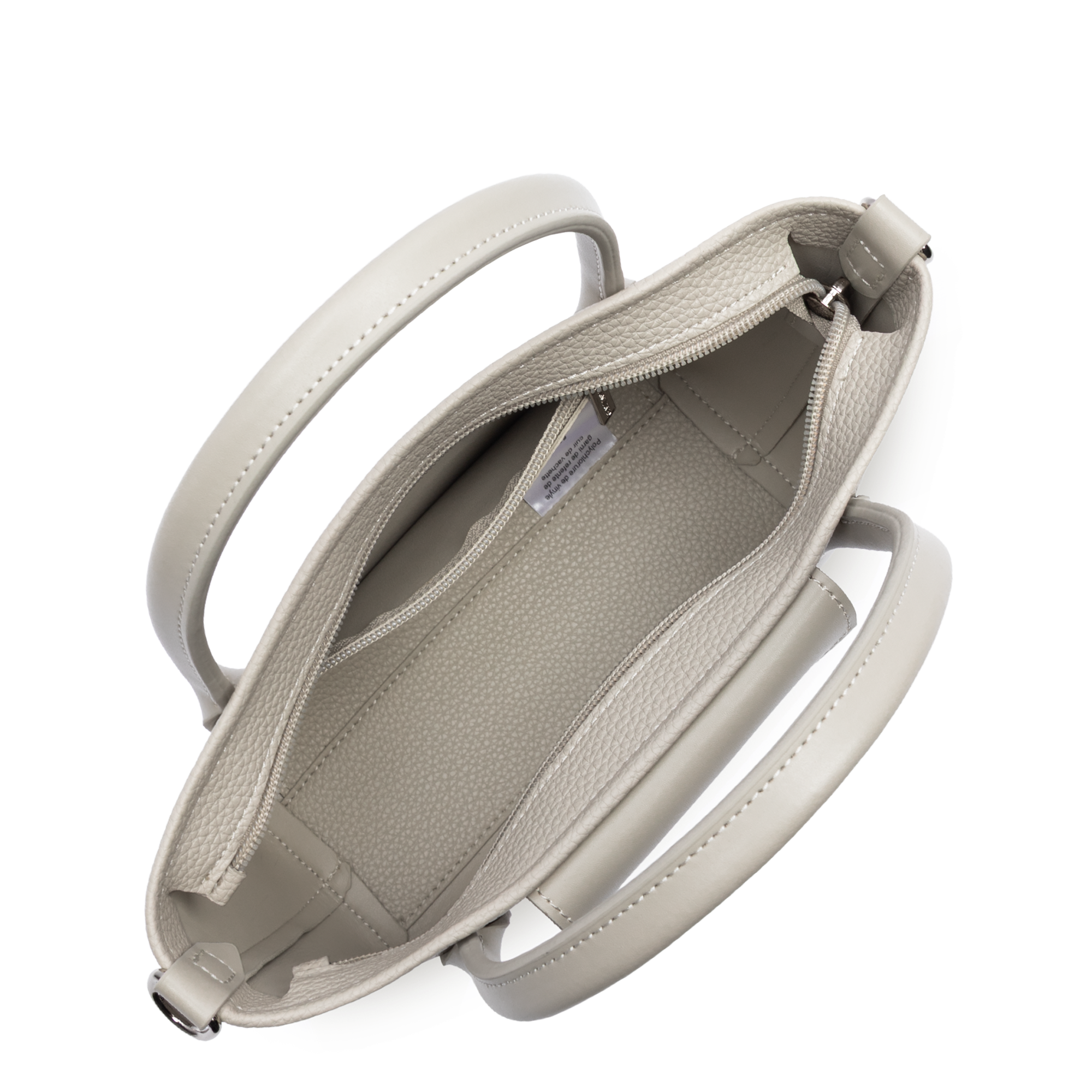SAC CABAS MAIN ZIPPE LANCASTER MAYA DOUBLE KBA 517-101 IVOIRE www.solene-maroquinerie.fr 4
