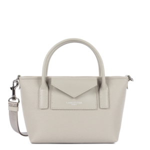 SAC CABAS MAIN ZIPPE LANCASTER MAYA DOUBLE KBA 517-101 IVOIRE www.solene-maroquinerie.fr