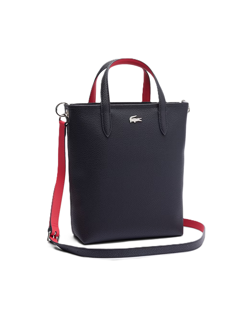 SAC CABAS VERTICAL ZIPPÉ LACOSTE ANNA ABIMES PETUNIA NF4929AA Q19 www.solene-maroquinerie.fr 2