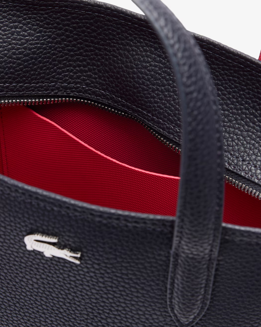 SAC CABAS VERTICAL ZIPPÉ LACOSTE ANNA ABIMES PETUNIA NF4929AA Q19 www.solene-maroquinerie.fr 4