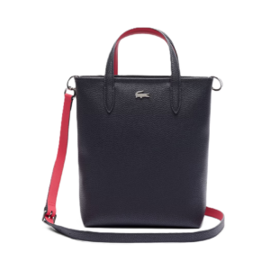 SAC CABAS VERTICAL ZIPPÉ LACOSTE ANNA ABIMES PETUNIA NF4929AA Q19 www.solene-maroquinerie.fr