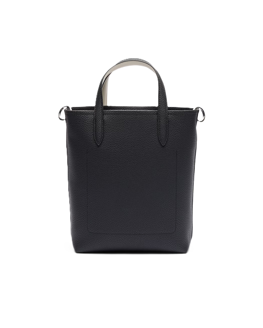 SAC CABAS VERTICAL ZIPPÉ LACOSTE ANNA NOIR FARINE NF4929AA M66 www.solene-maroquinerie.fr 3