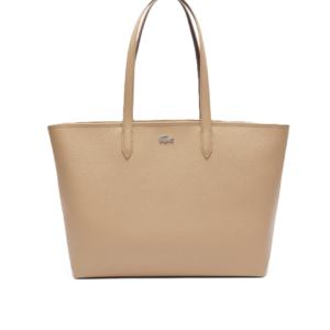 SAC CABAS ZIPPE LACOSTE ANNA VIENNOIS PUCE NF4823AA R39 www.solene-maroquinerie.fr