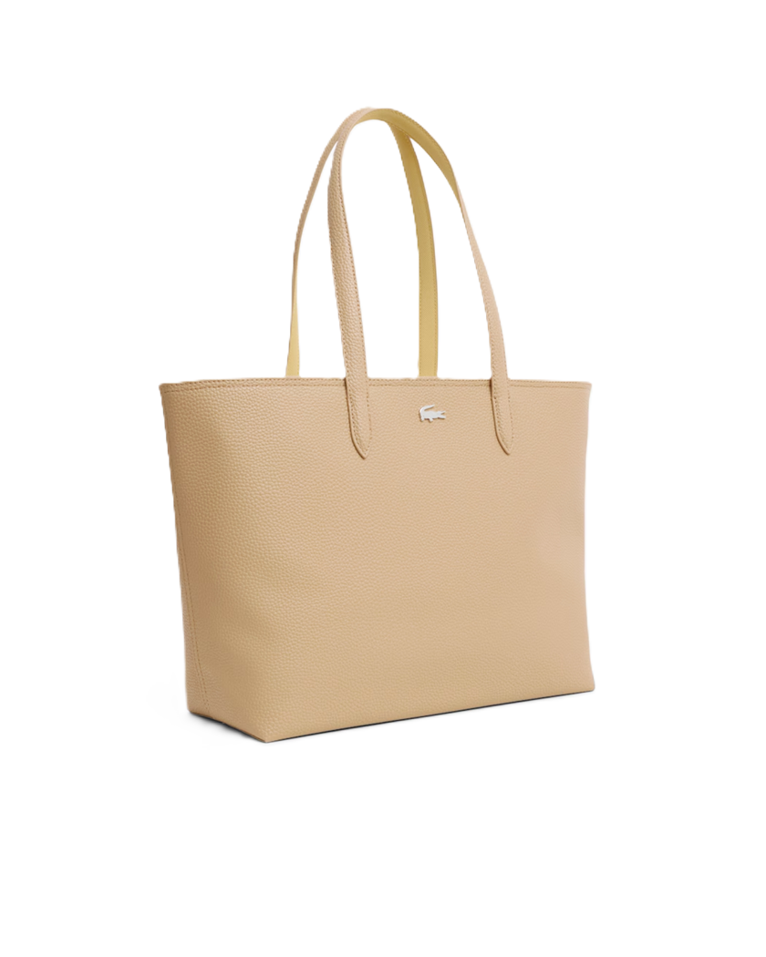 SAC CABAS ZIPPE LACOSTE ANNA VIENNOIS SOJA NF4823AA T36 www.solene-maroquinerie.fr 2
