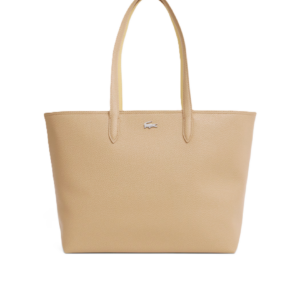 SAC CABAS ZIPPE LACOSTE ANNA VIENNOIS SOJA NF4823AA T36 www.solene-maroquinerie.fr