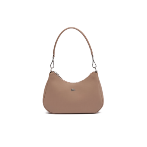 SAC EPAULE LACOSTE DAILY CITY TAUPE NF4756DZ N81 www.solene-maroquinerie.fr