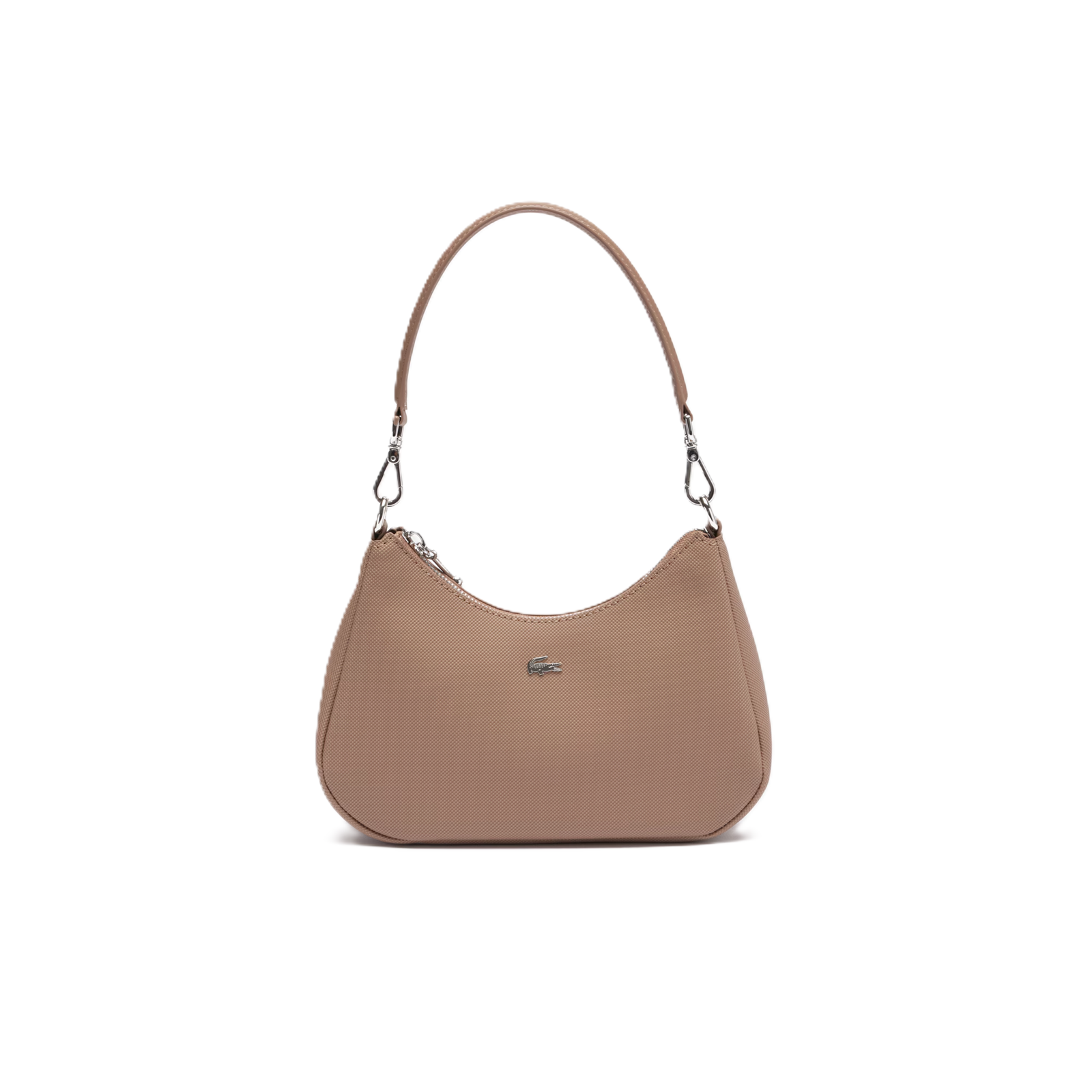 SAC EPAULE LACOSTE DAILY CITY TAUPE NF4756DZ N81 www.solene-maroquinerie.fr