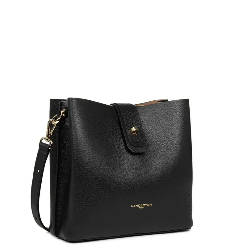 SAC SEAU LANCASTER FOULONNE DOUBLE NOIR 470-44 NOIR_IN_NU www.solene-maroquinerie.fr 2