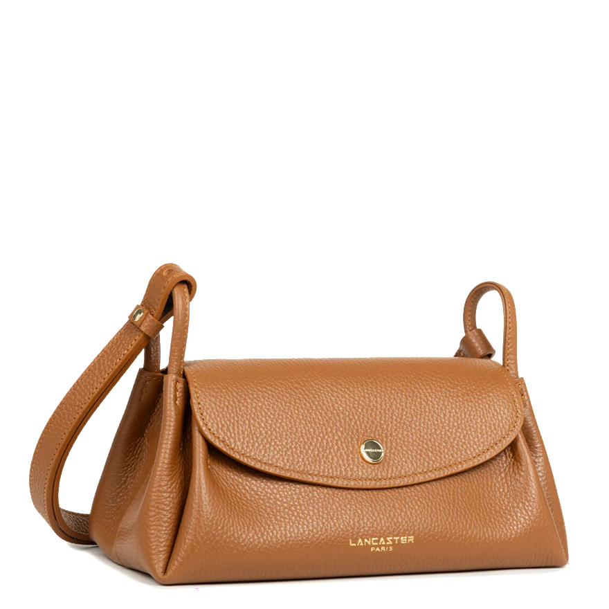 SAC TROTTEUR LANCASTER ACCORDEON DOUBLE CAMEL 470-88 CAMEL_IN_OR www.solene-maroquinerie.fr 2