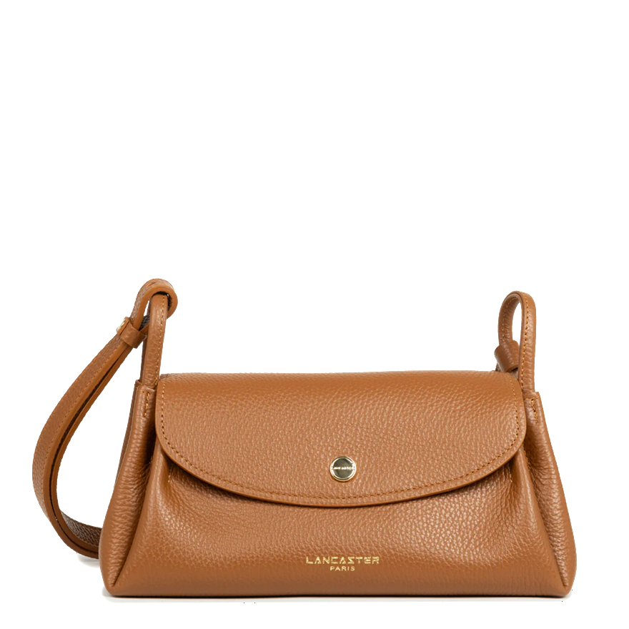 SAC TROTTEUR LANCASTER ACCORDEON DOUBLE CAMEL 470-88 CAMEL_IN_OR www.solene-maroquinerie.fr