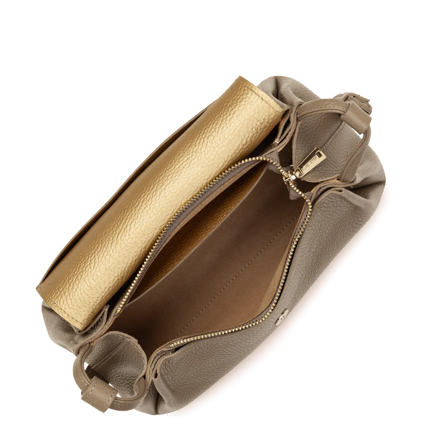 SAC TROTTEUR LANCASTER ACCORDEON DOUBLE TAUPE 470-88 TAUPE_IN_OR www.solene-maroquinerie.fr 4