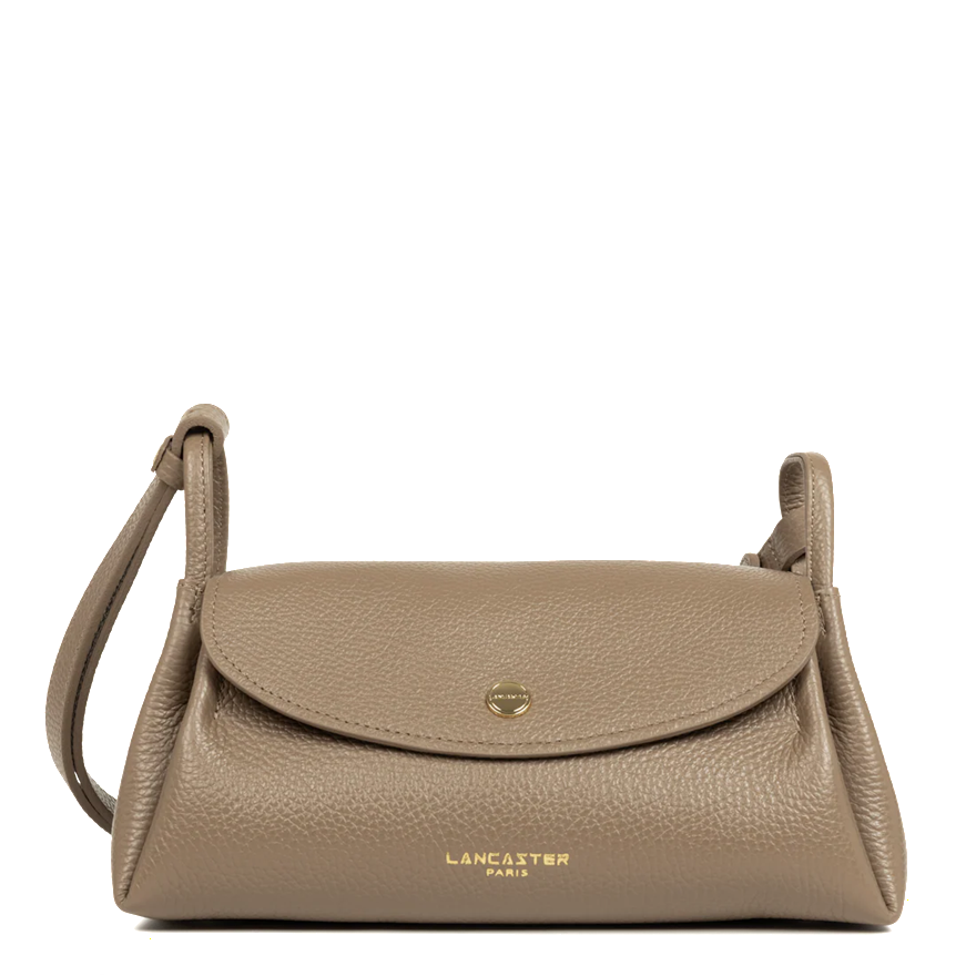 SAC TROTTEUR LANCASTER ACCORDEON DOUBLE TAUPE 470-88 TAUPE_IN_OR www.solene-maroquinerie.fr