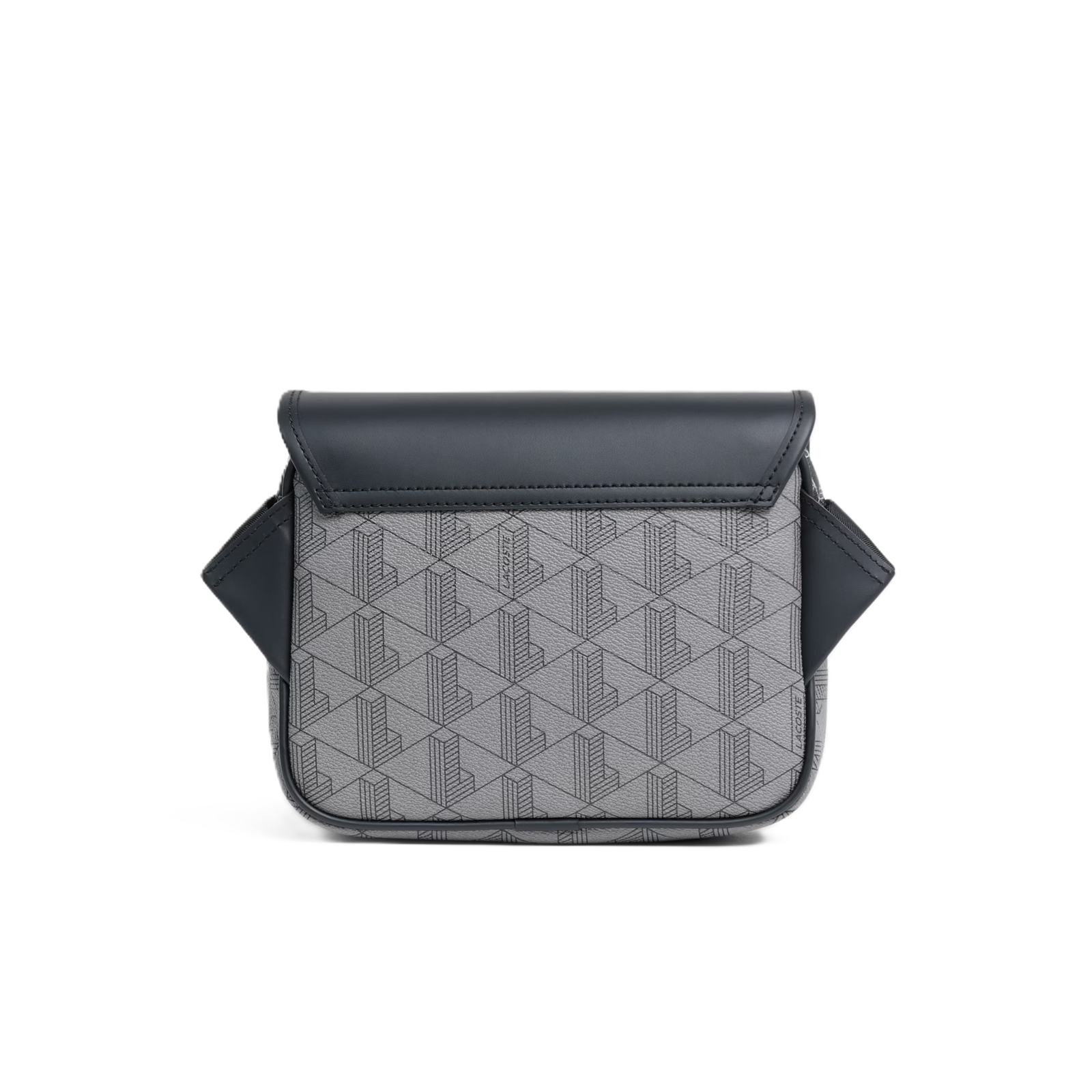 SACOCHE A RABAT CLIPSÉ LACOSTE THE BLEND MIX MONO NOIR GRIS – Image 3