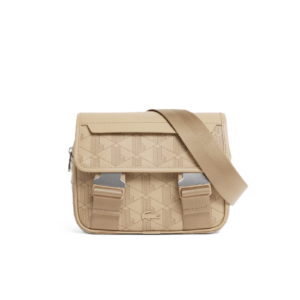 SACOCHE A RABAT CLIPSÉ THE BLEND LACOSTE MONO VIENNOIS OTTER NH3787LX R59 www.solene-maroquinerie.fr