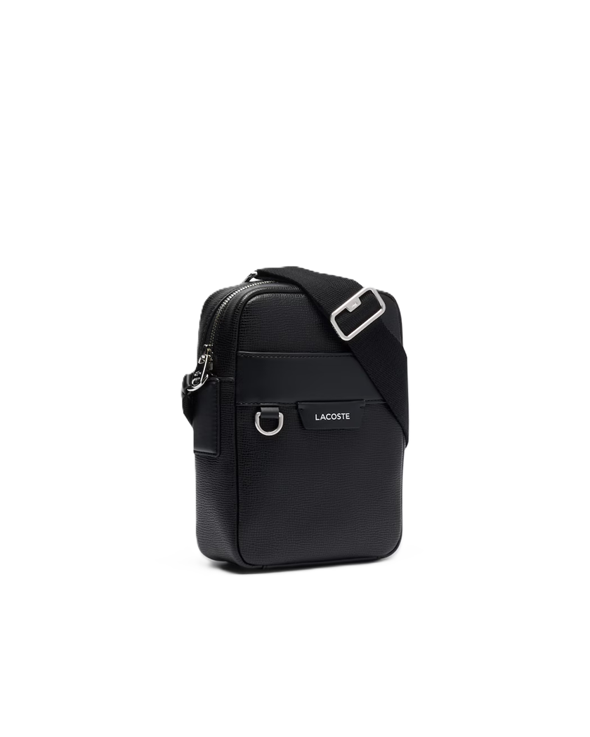 SACOCHE EN CUIR LACOSTE OSSIAN NOIR NH5047OI 000 www.solene-maroquinerie.fr 2