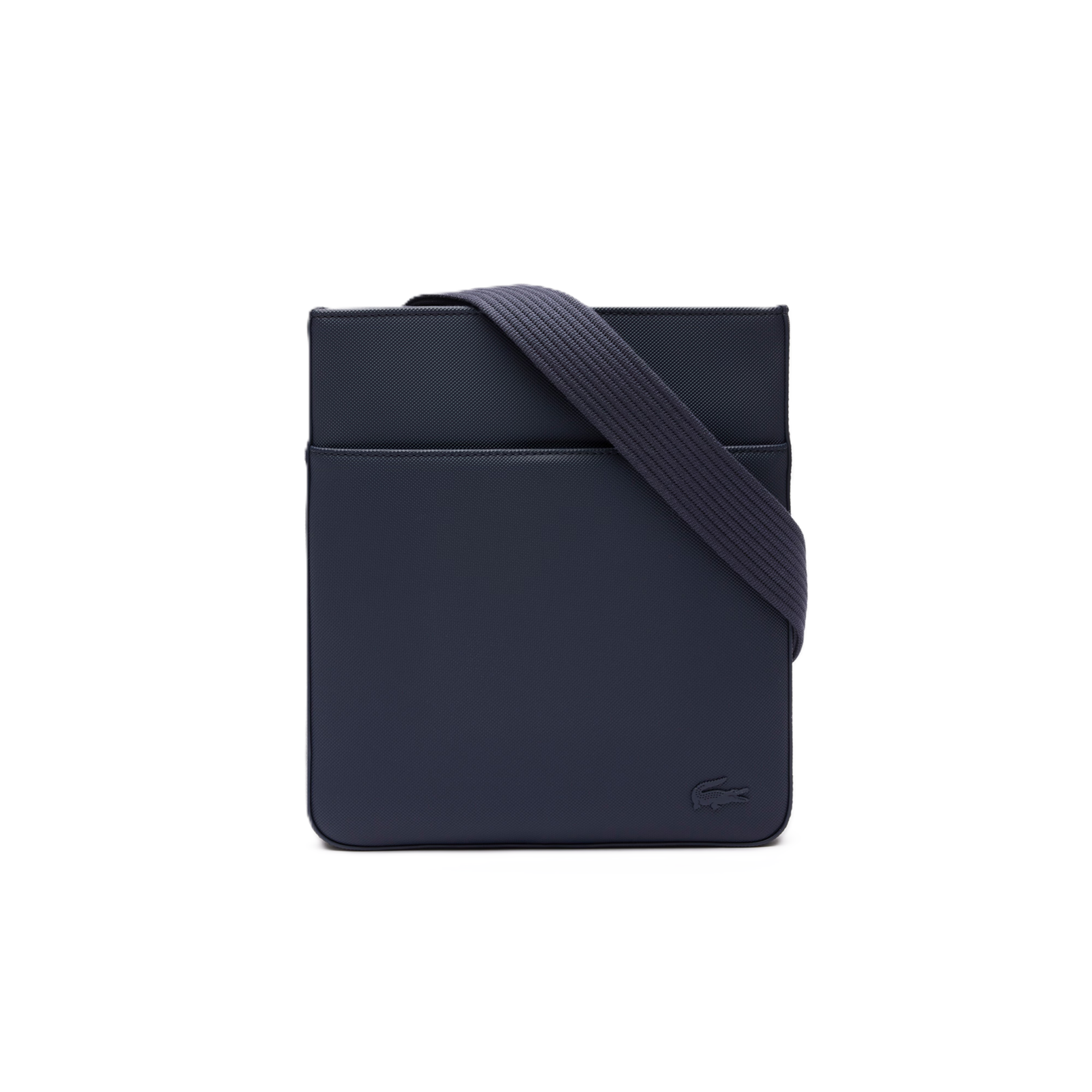 SACOCHE PLATE MEN'S CLASSIC LACOSTE MARINE NH4424HC 021 www.solene-maroquinerie.fr