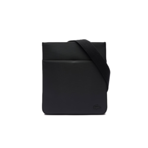 SACOCHE PLATE MEN'S CLASSIC LACOSTE NOIR NH4424HC 000 www.solene-maroquinerie.fr