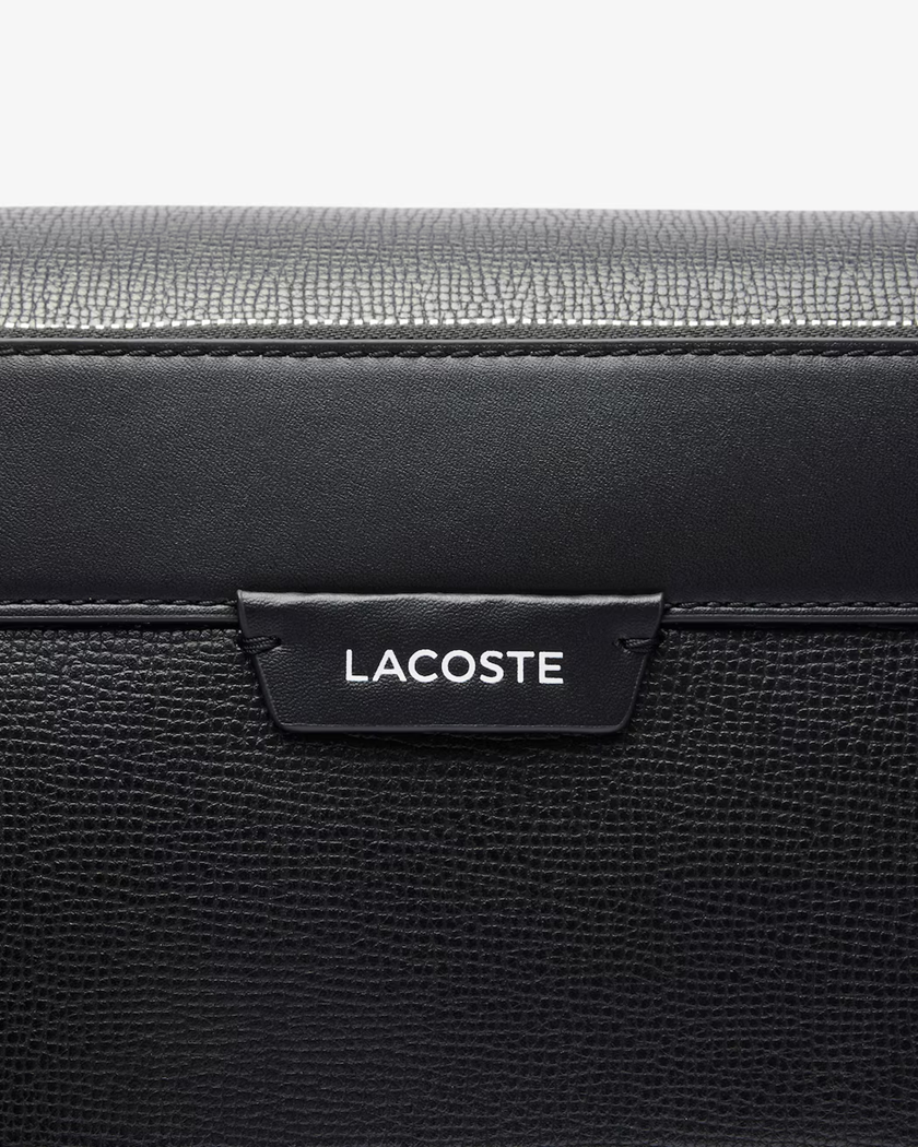 SACOCHEA RABAT EN CUIR LACOSTE OSSIAN NOIR NH5049OI 000 www.solene-maroquinerie.fr 5