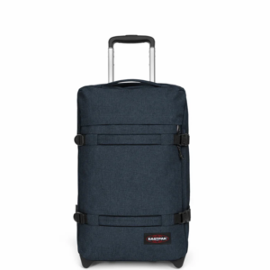 Valise cabine à 2 roues avec 2 compartiments principaux et serrure TSA EASTPAK EK0A5BA7 26W TRIPLE DENIM www.solene-maroquinerie.fr