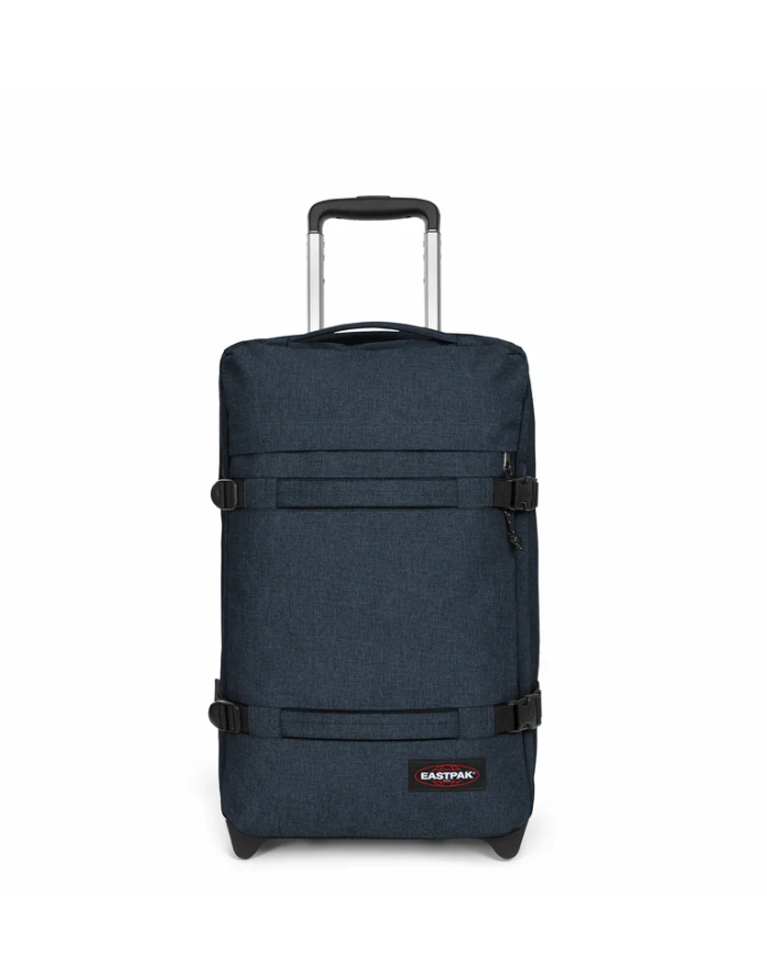 Valise cabine à 2 roues avec 2 compartiments principaux et serrure TSA EASTPAK EK0A5BA7 26W TRIPLE DENIM www.solene-maroquinerie.fr