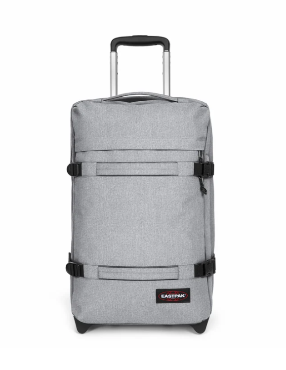 Valise cabine à 2 roues avec 2 compartiments principaux et serrure TSA EASTPAK EK0A5BA7 363 SUNDAY GREY www.solene-maroquinerie.fr