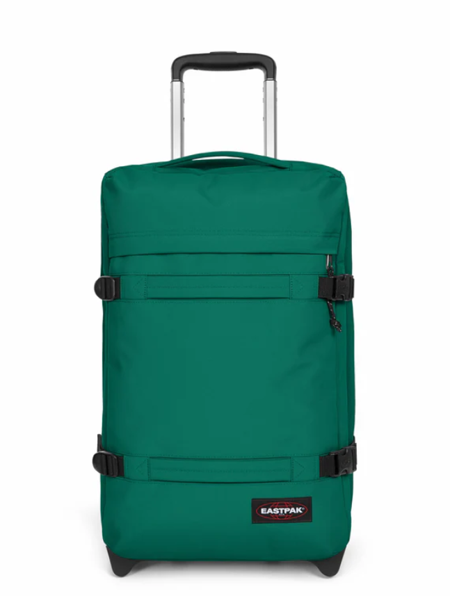 Valise cabine à 2 roues avec 2 compartiments principaux et serrure TSA EASTPAK EK0A5BA7 8Y1 PINENEEDLE GREEN www.solene-maroquinerie.fr