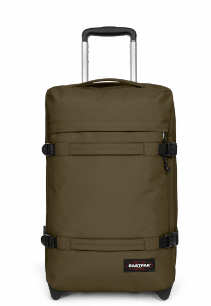 Valise cabine à 2 roues avec 2 compartiments principaux et serrure TSA EASTPAK EK0A5BA7 J32 ARMY OLIVE www.solene-maroquinerie.fr