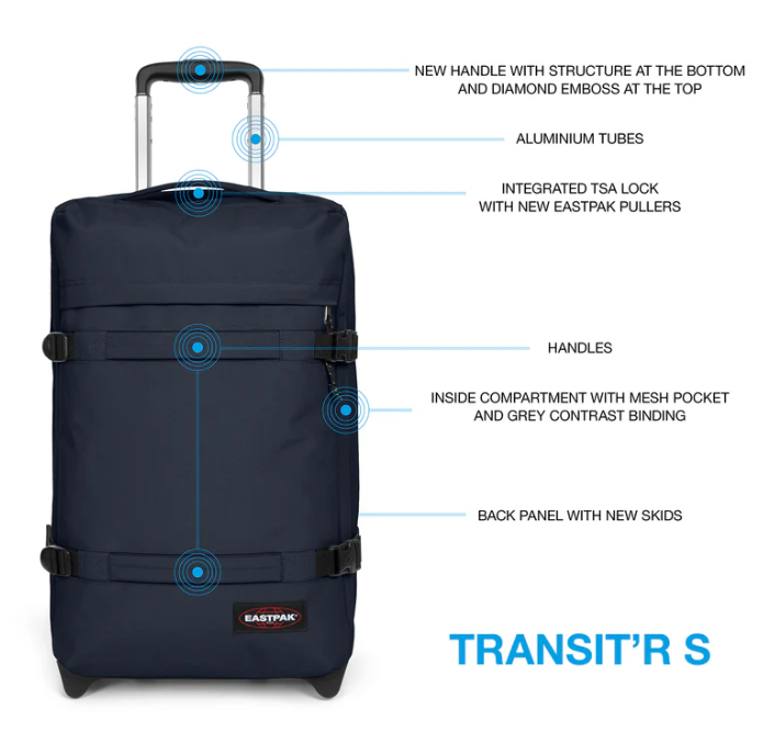 SAC DE VOYAGE EASTPAK TRANSIT'R S L83 ULTRA MARINE – Image 3