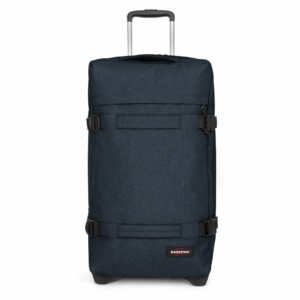 Valise large à 2 roues avec 2 compartiments principaux et serrure TSA EASTPAK TRANSIT'R L EK0A5BA9 26W TRIPLE DENIM www.solene-maroquinerie.fr