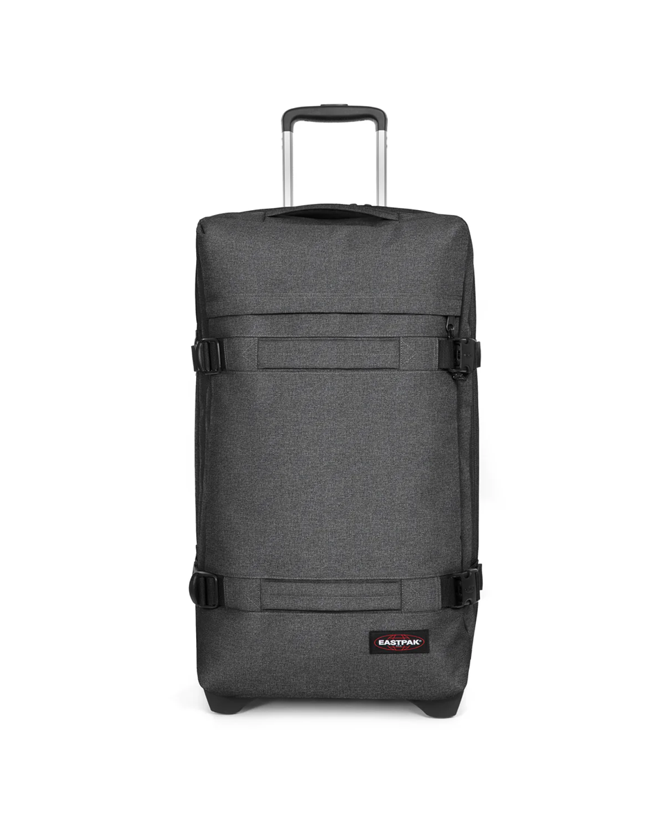 Valise large à 2 roues avec 2 compartiments principaux et serrure TSA EASTPAK TRANSIT'R L EK0A5BA9 77H BLACK DENIM www.solene-maroquinerie.fr