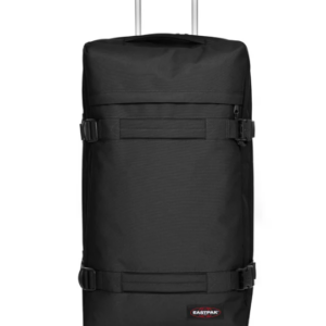 Valise moyenne à 2 roues avec 2 compartiments principaux et serrure TSA EASTPAK TRANSIT'R M EK0A5BA8 008 BLACK www.solene-maroquinerie.fr