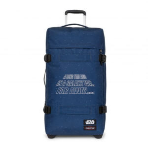 Valise moyenne à 2 roues avec 2 compartiments principaux et serrure TSA EASTPAK TRANSIT'R M EK0A5BA8 1Q0 SW STARS NAVY www.solene-maroquinerie.fr