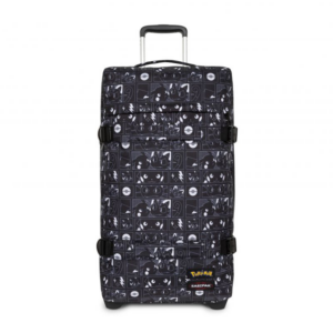 Valise moyenne à 2 roues avec 2 compartiments principaux et serrure TSA EASTPAK TRANSIT'R M EK0A5BA8 2T6 POKEMON BLACK www.solene-maroquinerie.fr