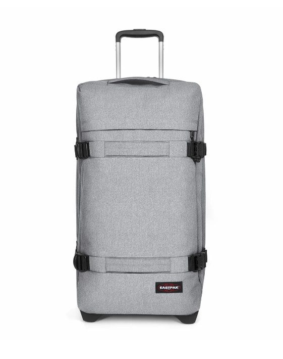 Valise moyenne à 2 roues avec 2 compartiments principaux et serrure TSA EASTPAK TRANSIT'R M EK0A5BA8 363 SUNDAY GREY www.solene-maroquinerie.fr