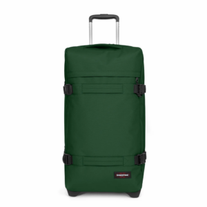 Valise moyenne à 2 roues avec 2 compartiments principaux et serrure TSA EASTPAK TRANSIT'R M EK0A5BA8 5V4 BRISTLE GREEN www.solene-maroquinerie.fr