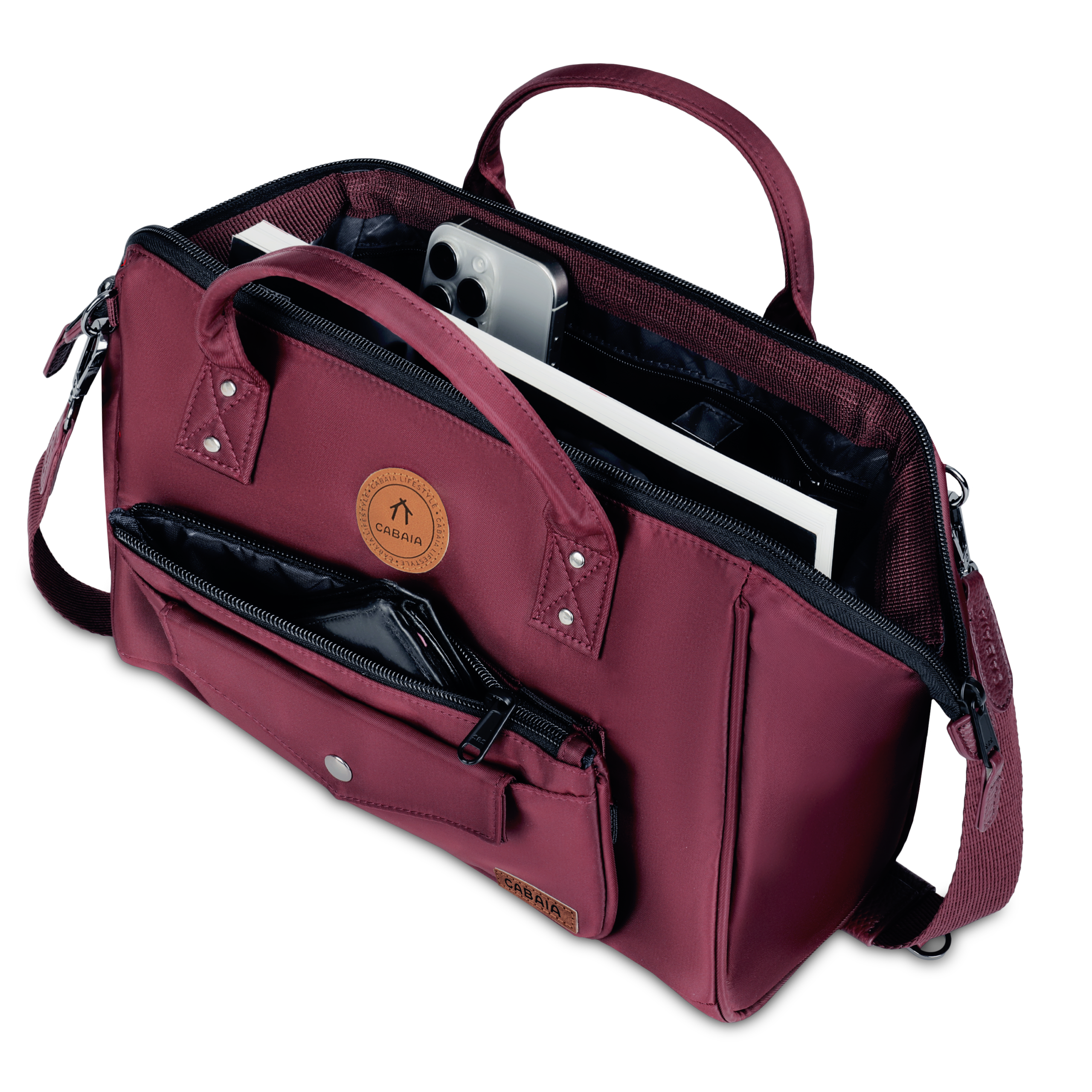 SAC EN BANDOULIERE CROSSBODY ADVENTURER L CABAIA DAVAO www.solene-maroquinerie.fr 5